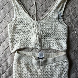 Pink Rose M Knit Set